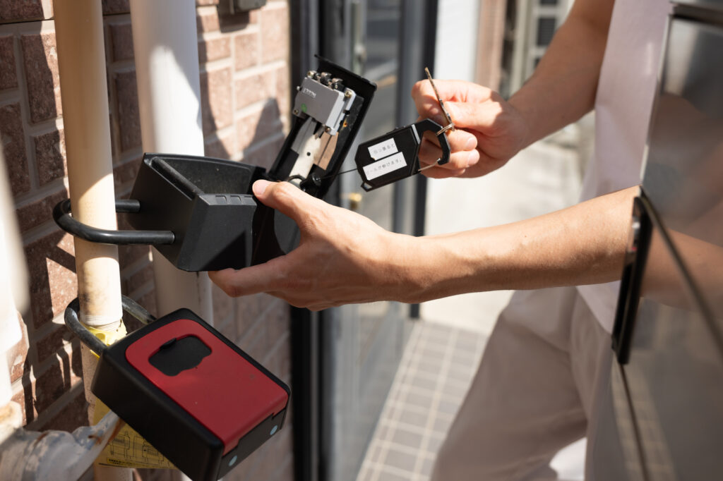 民泊のキーボックスの運用