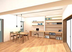 renovation shuken openroom reform shinurayasu elcity interia natural glass tile
