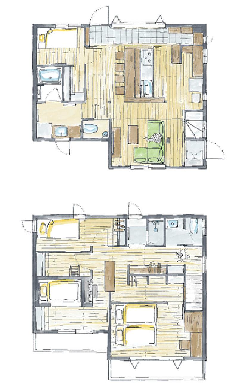 持ち家のリノベーション後の間取り図