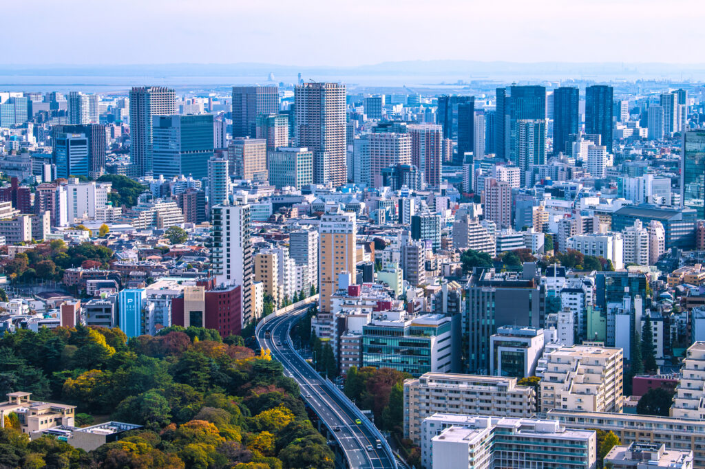 東京都の五反田や白金台など高級住宅街の空撮