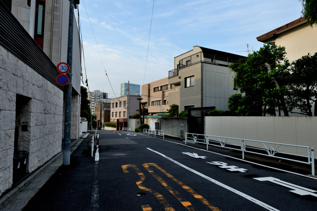 渋谷区松濤の高級住宅街