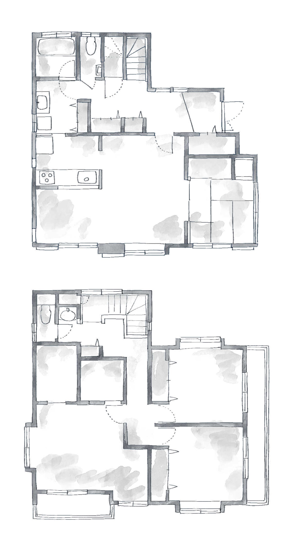 持ち家のリノベーション前の間取り図