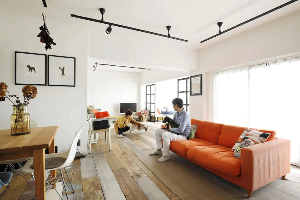 防音性や防傷性を考えたペットに優しい素材にこだわるマンションリノベーションの実例