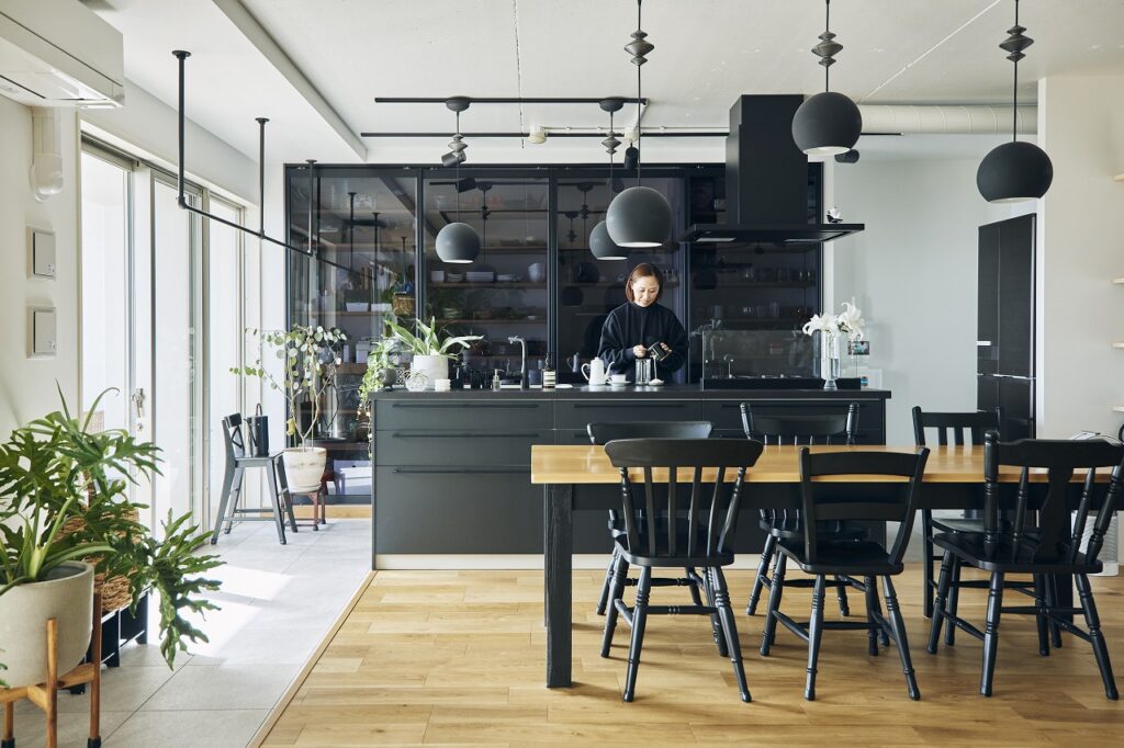 マンションリノベーション カフェのようなキッチン