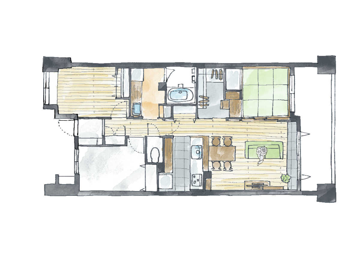 間取り変更リフォーム後の間取り図