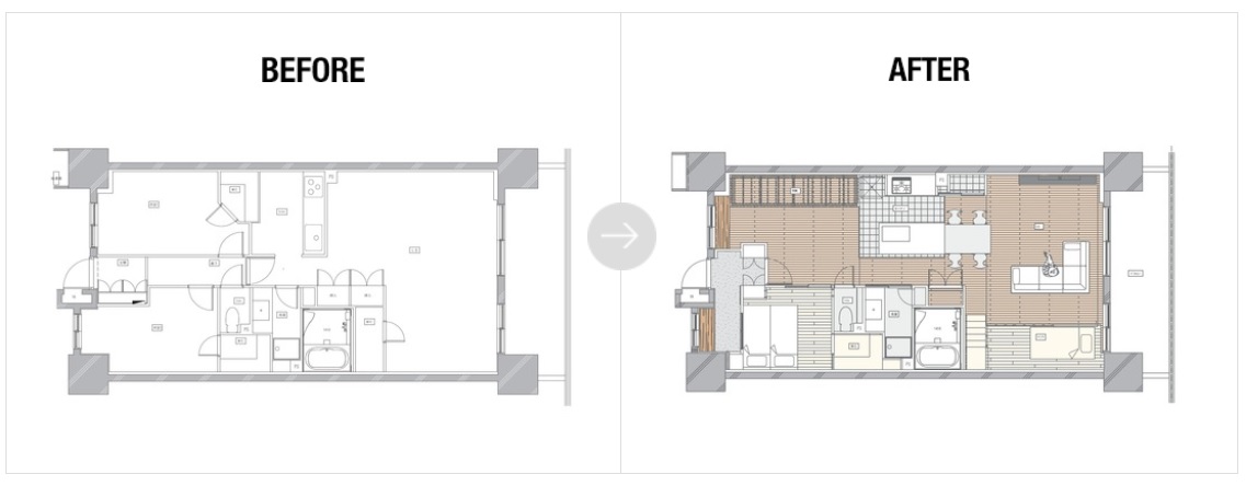 LOFT LIVING間取り図