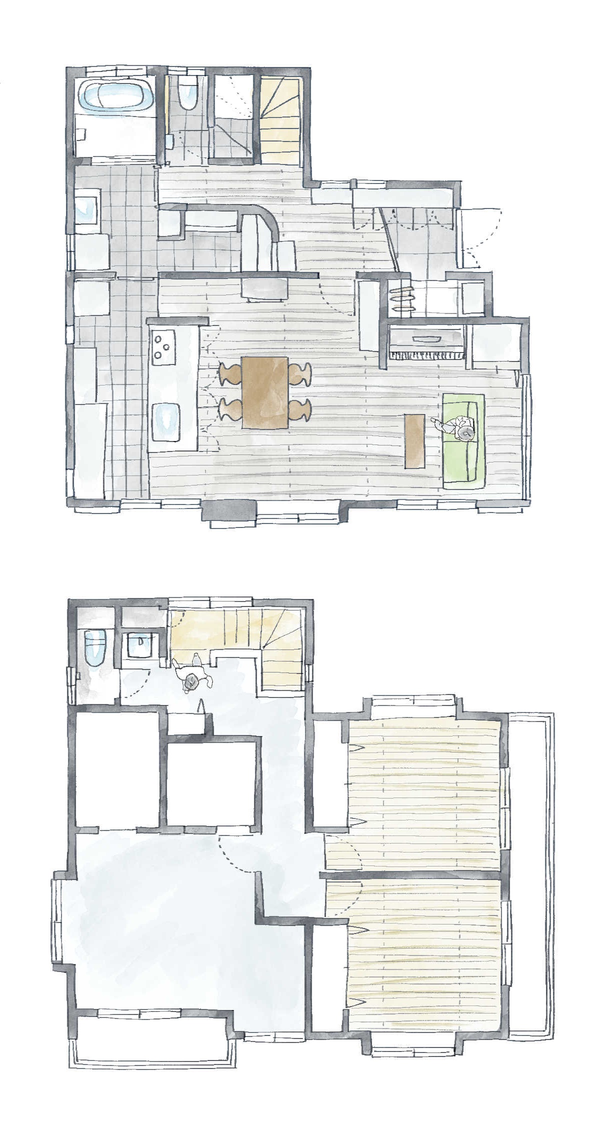 持ち家のリノベーション後の間取り図