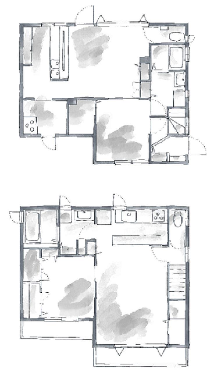 持ち家のリノベーション前の間取り図