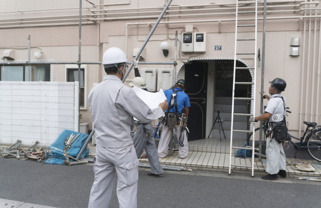 一棟貸し社員寮のメンテナンス風景