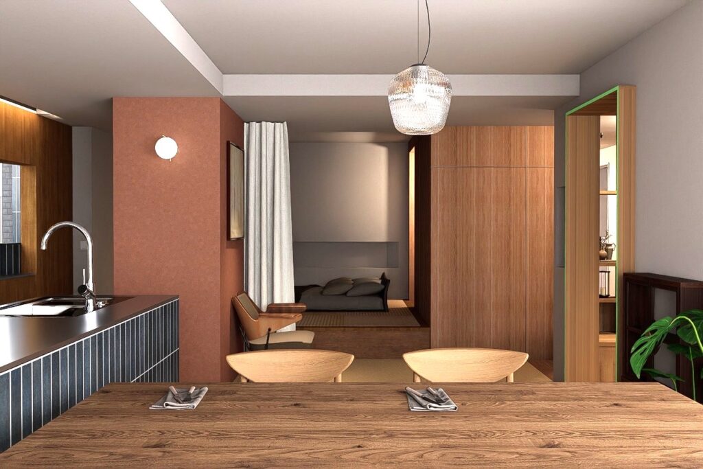 横浜市青葉区　マンションリノベーション見学会　ダイニング実例