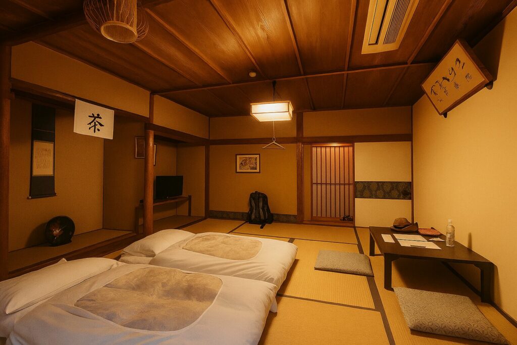 民泊のお寺の客室