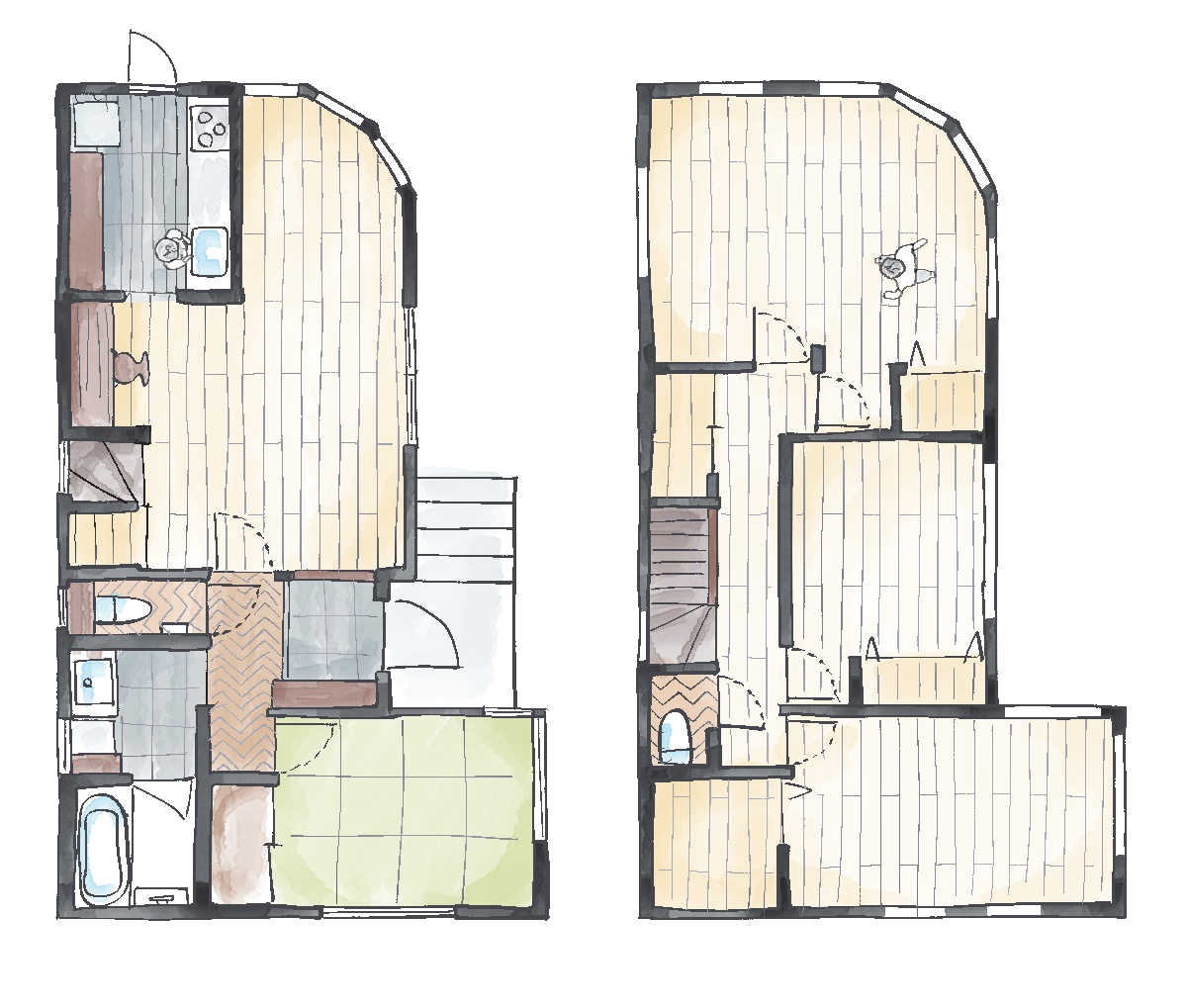 間取り変更リフォーム後の間取り図