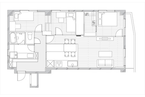 マンションリノベーション間取り図　アフター