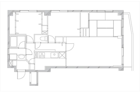 マンションリノベーション間取り図　ビフォー