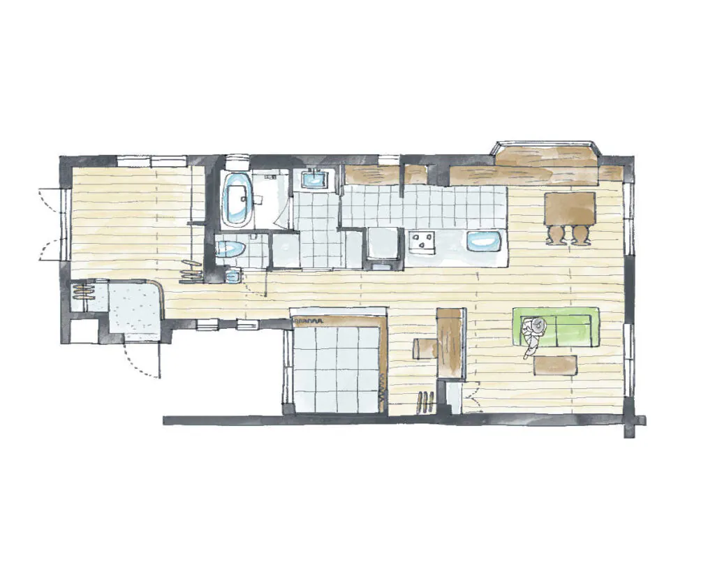 Easygoingのマンションリノベーション後の間取り図After