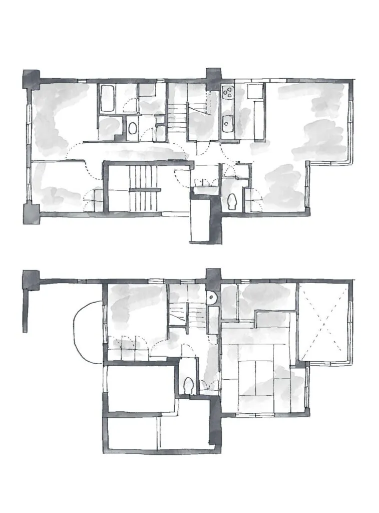 メゾネットマンションのリノベーション前の間取りBefore